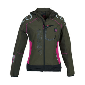 Giacca - Donna Univers Cardigan Outdoor Courmayeur Verde/Fucsia Xs