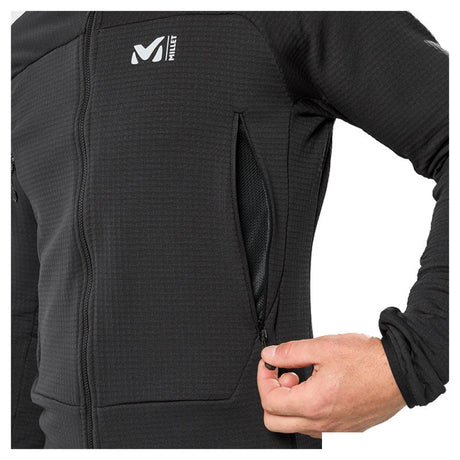 Giacca - Millet Fusion Grid Hoodie M 0247 Black-Noir