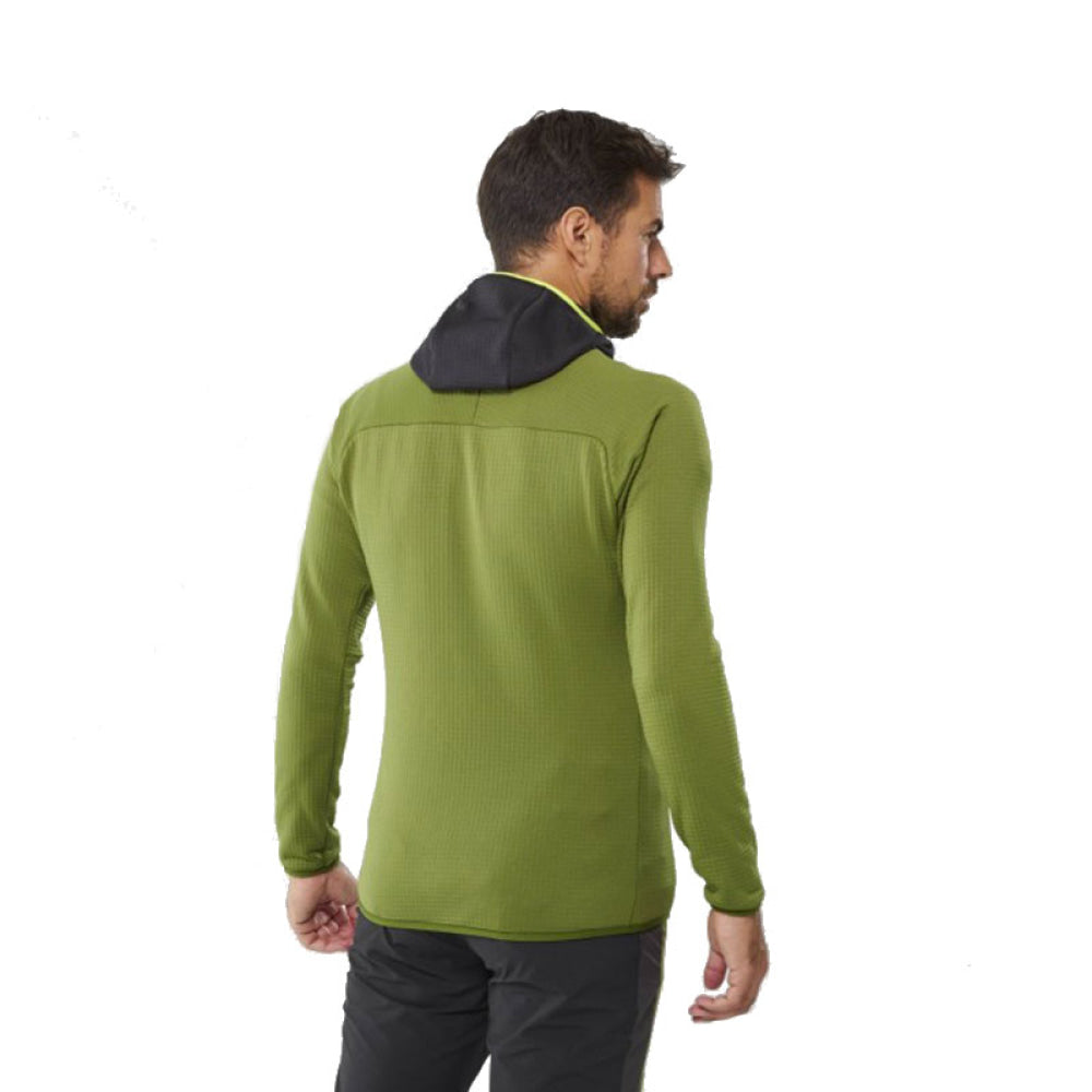 Giacca - Millet Fusion Grid Hoodie M 9453 Fern/Noir Micropile