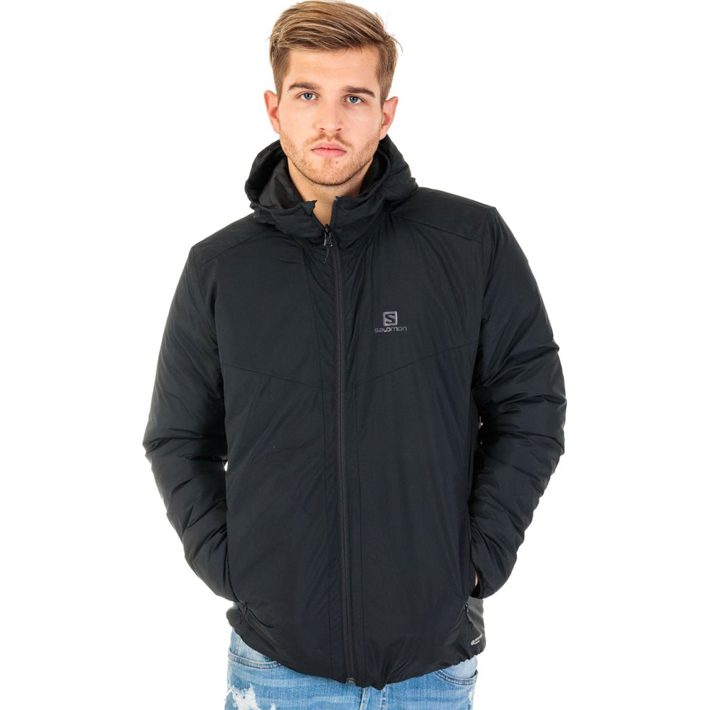 Giacca - Salomon Uomo Drifter Loft Hoodie M Black Insulated Jacket