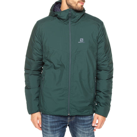 Giacca - Salomon Uomo Drifter Loft Hoodie M Green Gables Insulated Jacket