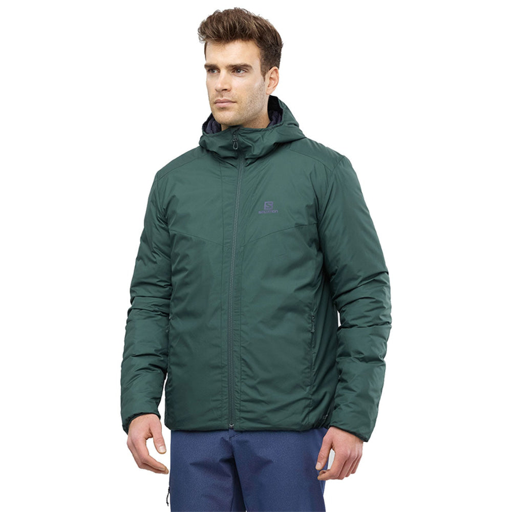 JACKET SALOMON MEN DRIFTER LOFT HOODIE M Green Gables INSULATED JACKET