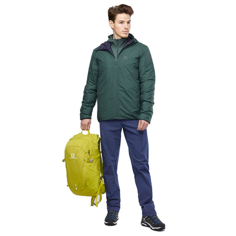 Giacca - Salomon Uomo Drifter Loft Hoodie M Green Gables Insulated Jacket