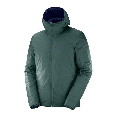 Giacca - Salomon Uomo Drifter Loft Hoodie M Green Gables Insulated Jacket S
