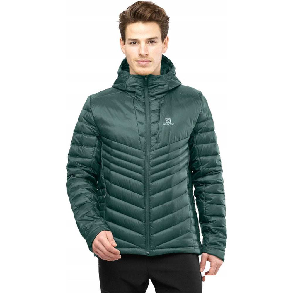 Giacca - Salomon Uomo Haloes Down Hoodie M Green Gables Jacket