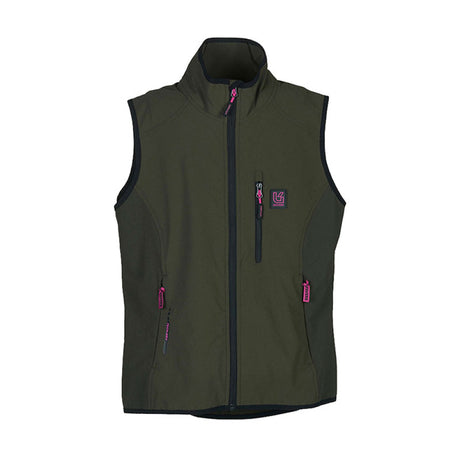 Gilet - Donna Univers Caccia Elasticizzato Outdoor Verde/Fucsia S