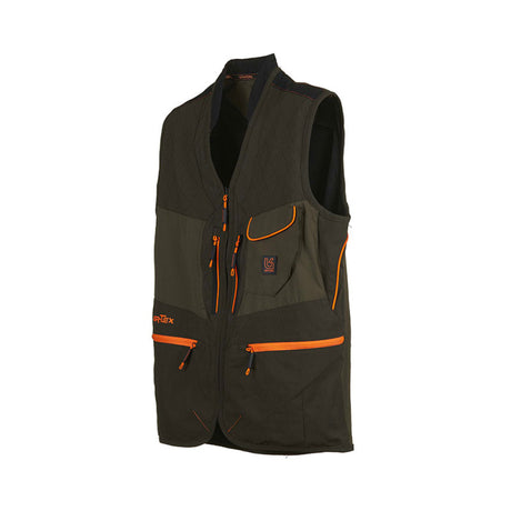 Gilet - Uomo Univers Caccia Alpi Elasticizzato Verde/Arancio