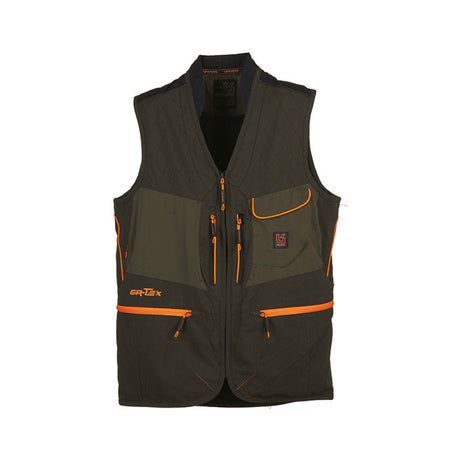 Gilet - Uomo Univers Caccia Alpi Elasticizzato Verde/Arancio 62