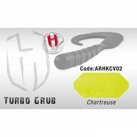 Herakles - Monster Baits Turbo Grub 14Cm/4Pz Chartreuse