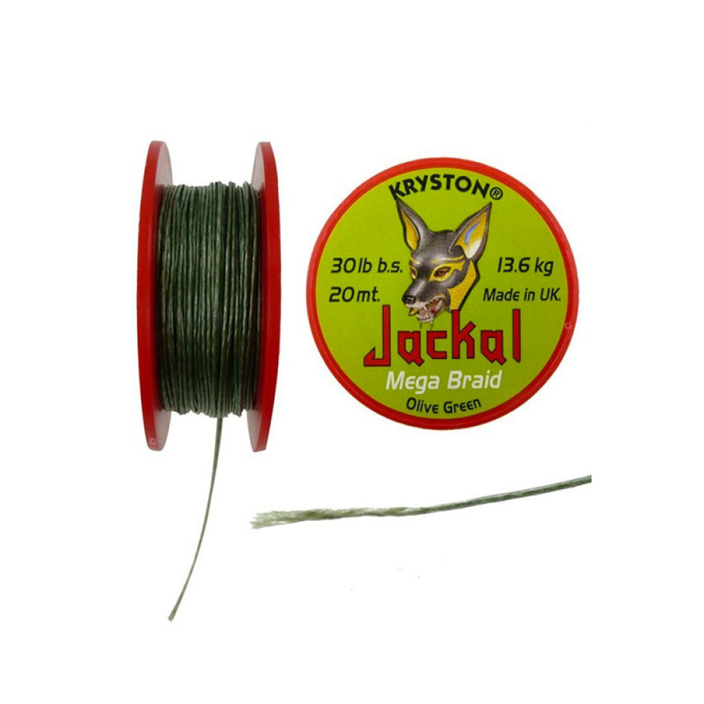 Kryston - Jackal Mega Braid Olive Green 20Mt | 20Lb B.s. 9.1Kg