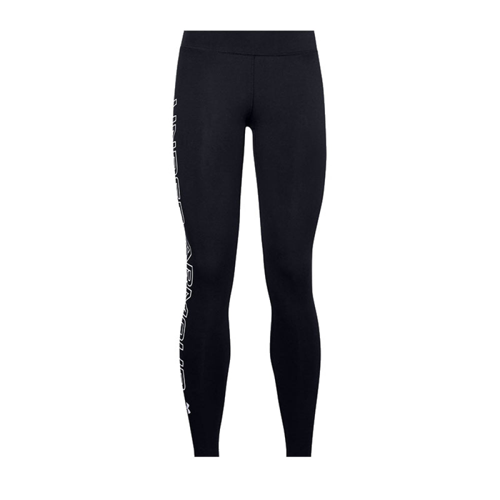 Leggings - Under Armour Donna Favorite Wordmark Black / White 001 L