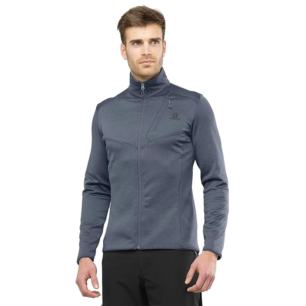 Maglia/Pile - Salomon Uomo Discovery Fz M Ebony Midlayer Jacket