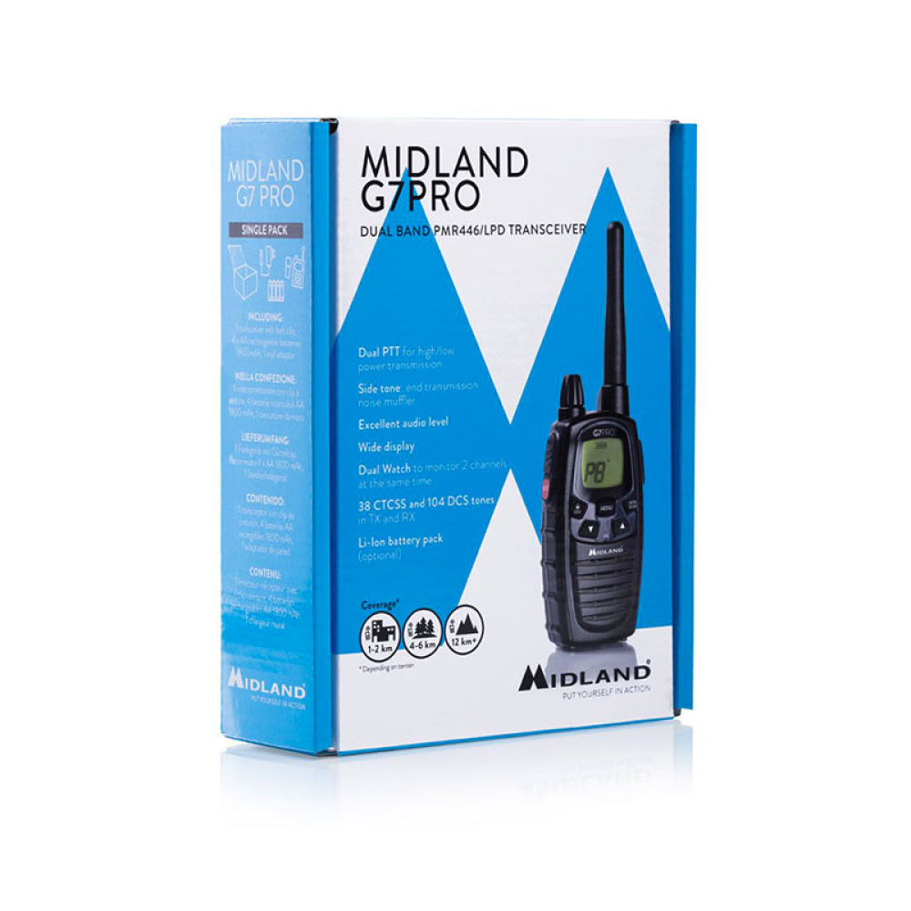 Midland - G7 Pro Dual Band Pmr446/Lpd Transceiver