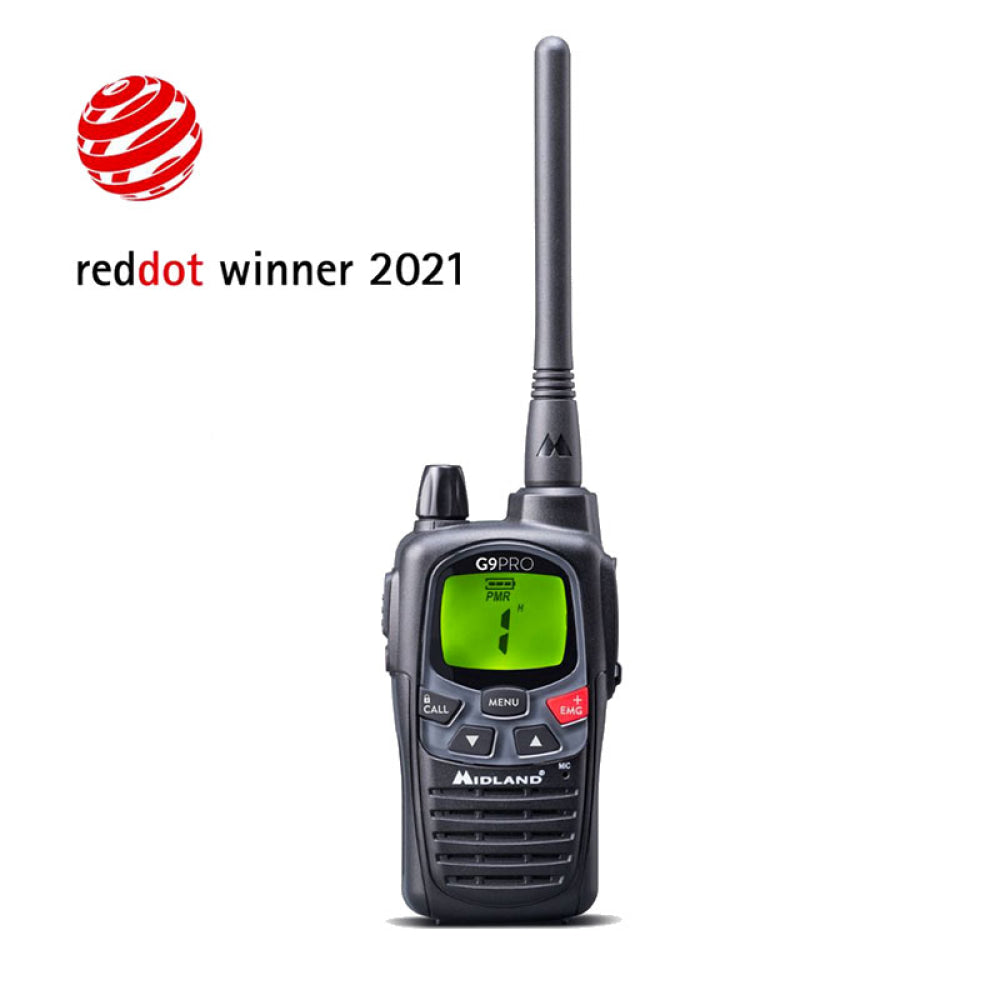 Midland - G9 Pro Dual Band Pmr446/Lpd Transceiver