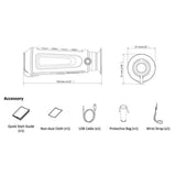 Monocolo Termico - Hikmicro Lynx Lc06 Dig.zoom 1/4X Telemetro 8G Wifi 720×540 Lens 6Mm (A)