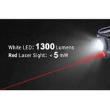 Nextorch - Wl23R Torcia Per Pistola W/Red Laser 1300 Lumens Led