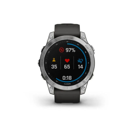 Orologio - Garmin Fenix 7 – Standard Edition Silver Con Cinturino Graphite