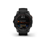 Orologio - Garmin Fēnix® 7 – Solar Edition Slate Grey Con Cinturino Black