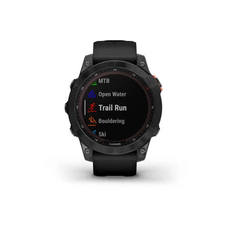 Orologio - Garmin Fēnix® 7 – Solar Edition Slate Grey Con Cinturino Black