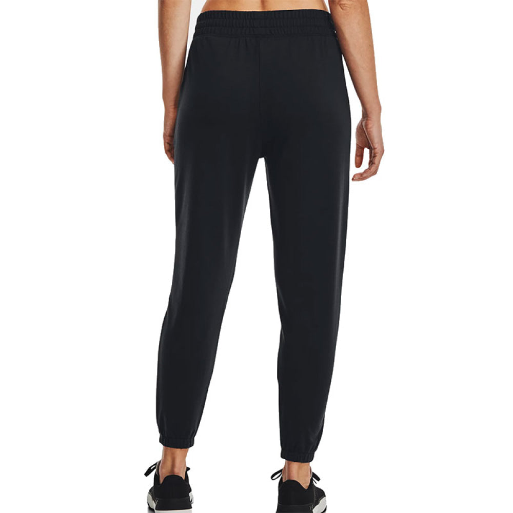 Pantalone - Under Armour Donna Jogger Rival Terry Black / White 001