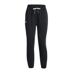 Pantalone - Under Armour Donna Jogger Rival Terry Black / White 001 L