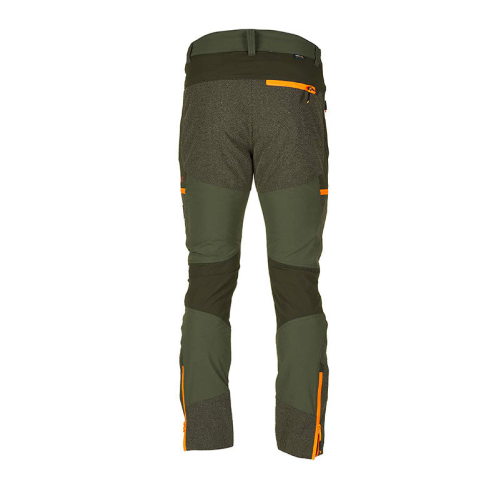 Pantalone - Uomo Univers Cordura® Elasticizzato Verde/Arancio