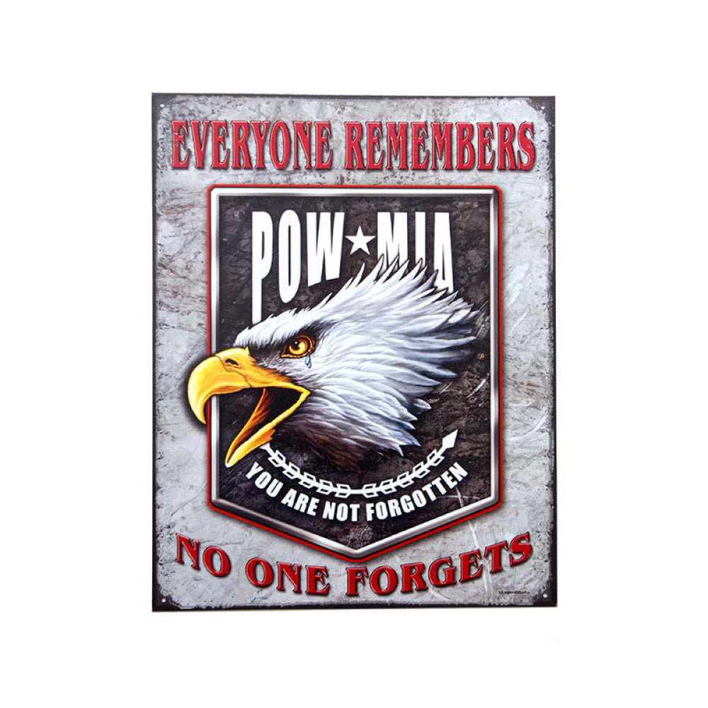 Placca In Metallo 43. Pow Mia