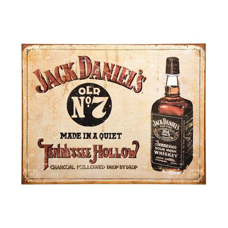 Placca In Metallo Jack Daniels Tennessee Hollow