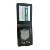 Porta Tesserino/Porta Placca In Pelle Polizia Di Stato