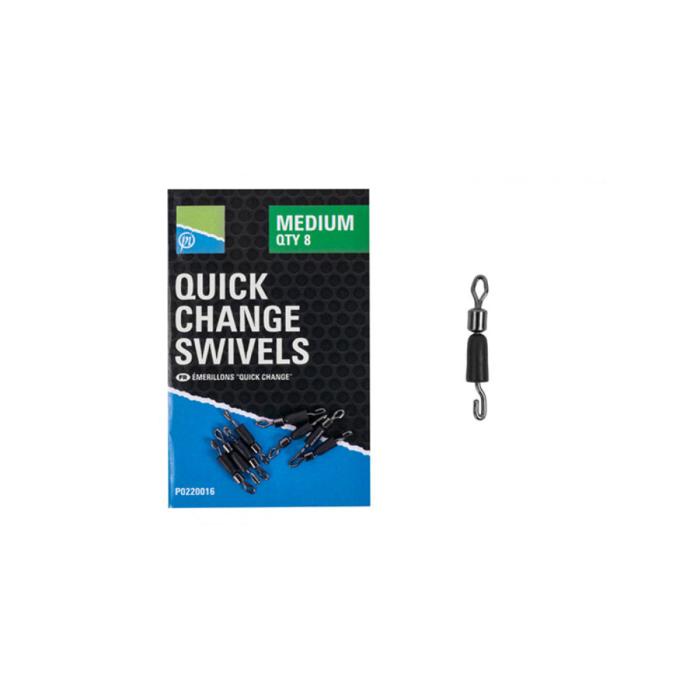 Preston - Quick Change Swivels Qty 8 Small