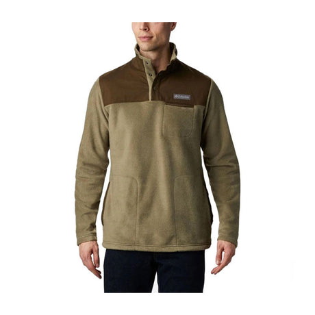 Pullover - Uomo Columbia Cottonwood Park Half Snap Stone Green Olive M