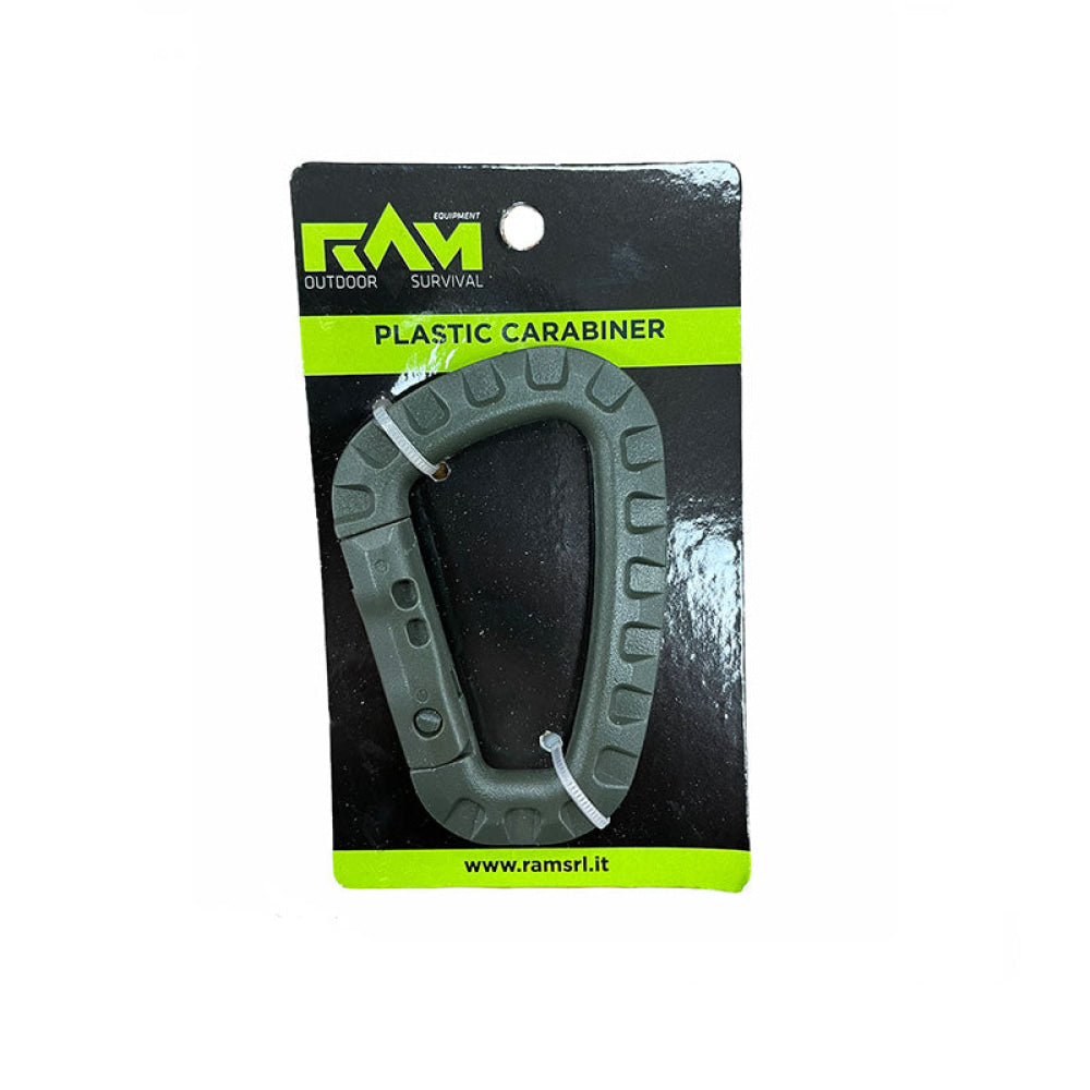 Ram Outdoor Survival - Moschettone Abs Col. Verde Militare