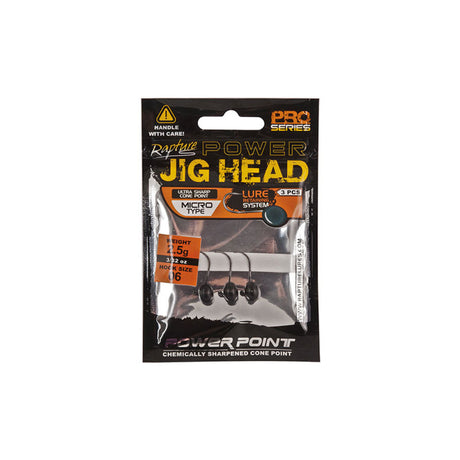 Rapture - Power Micro Jig Heads 3Pz 4.0G ’04’ 10Lb