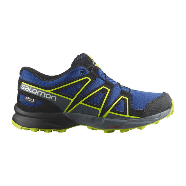 Salomon - Bimbo/A Speedcross Climasalomon™ Waterproof J Nautical Blue / Black Acid Lime 31