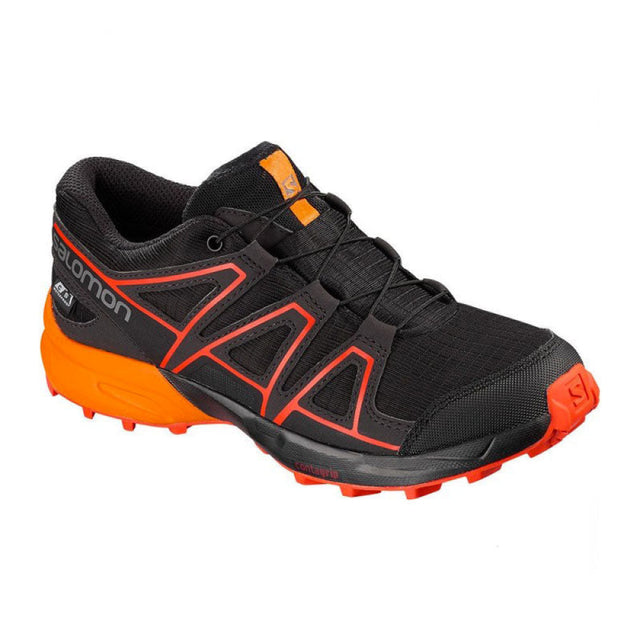 Salomon - Bimbo/A Speedcross Cswp J Black / Tangelo Cherry Tomato 35