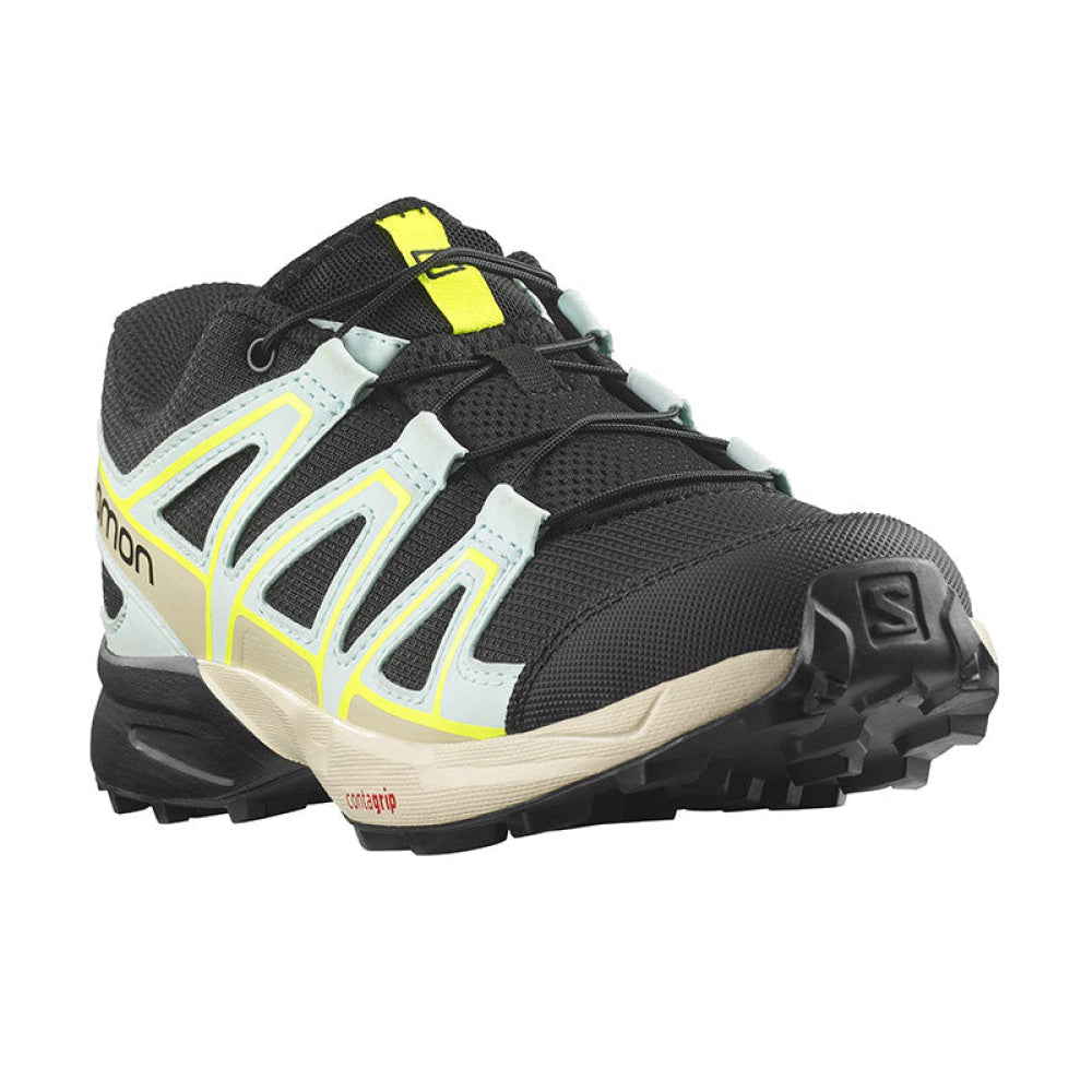 Salomon - Bimbo/A Speedcross J Black / Bleached Aqua Sand