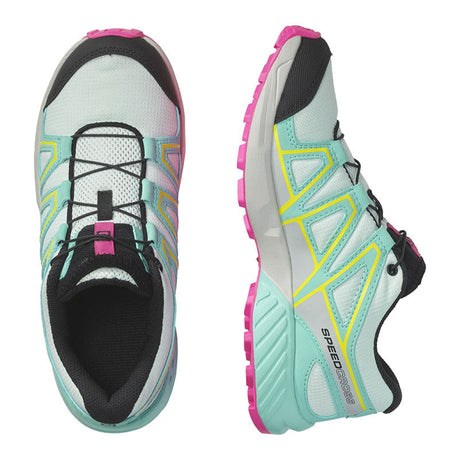 Salomon - Bimbo/A Speedcross J Bleached Aqua / Blue Radiance Lunar Rock