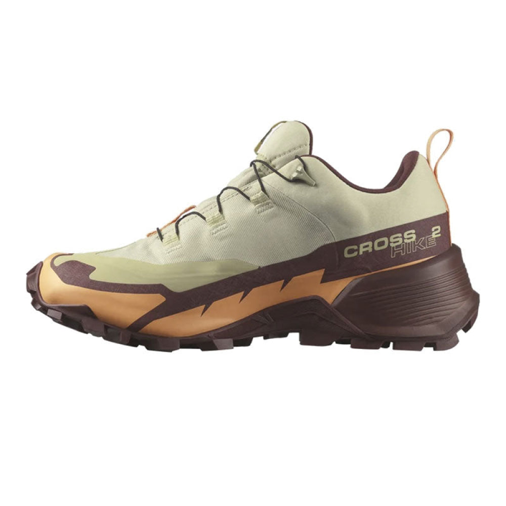 Salomon - Donna Cross Hike 2 Gtx Alfalfa / Cantaloupe Bitter Chocolate