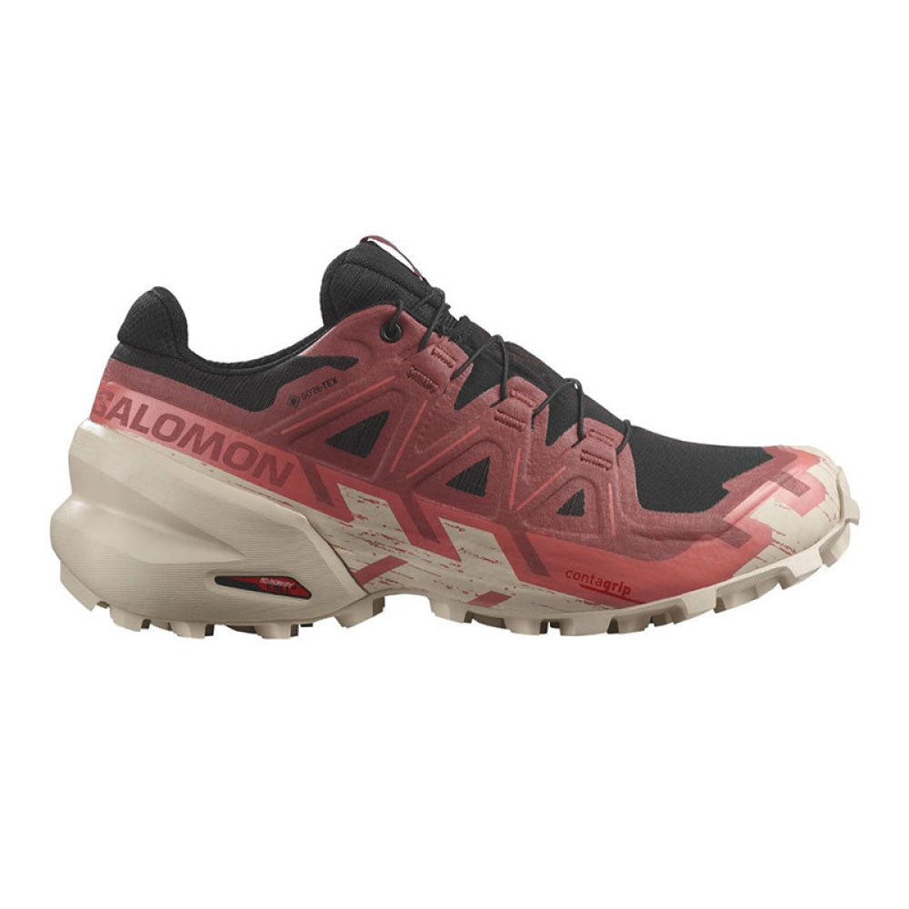 Salomon - Donna Speedcross 6 Gtx W Black / Cow Hide Faded Rose 40