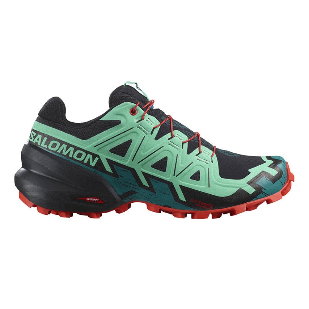 Salomon - Donna Speedcross 6 W Black / Biscay Green Fiery Red 40 2/3