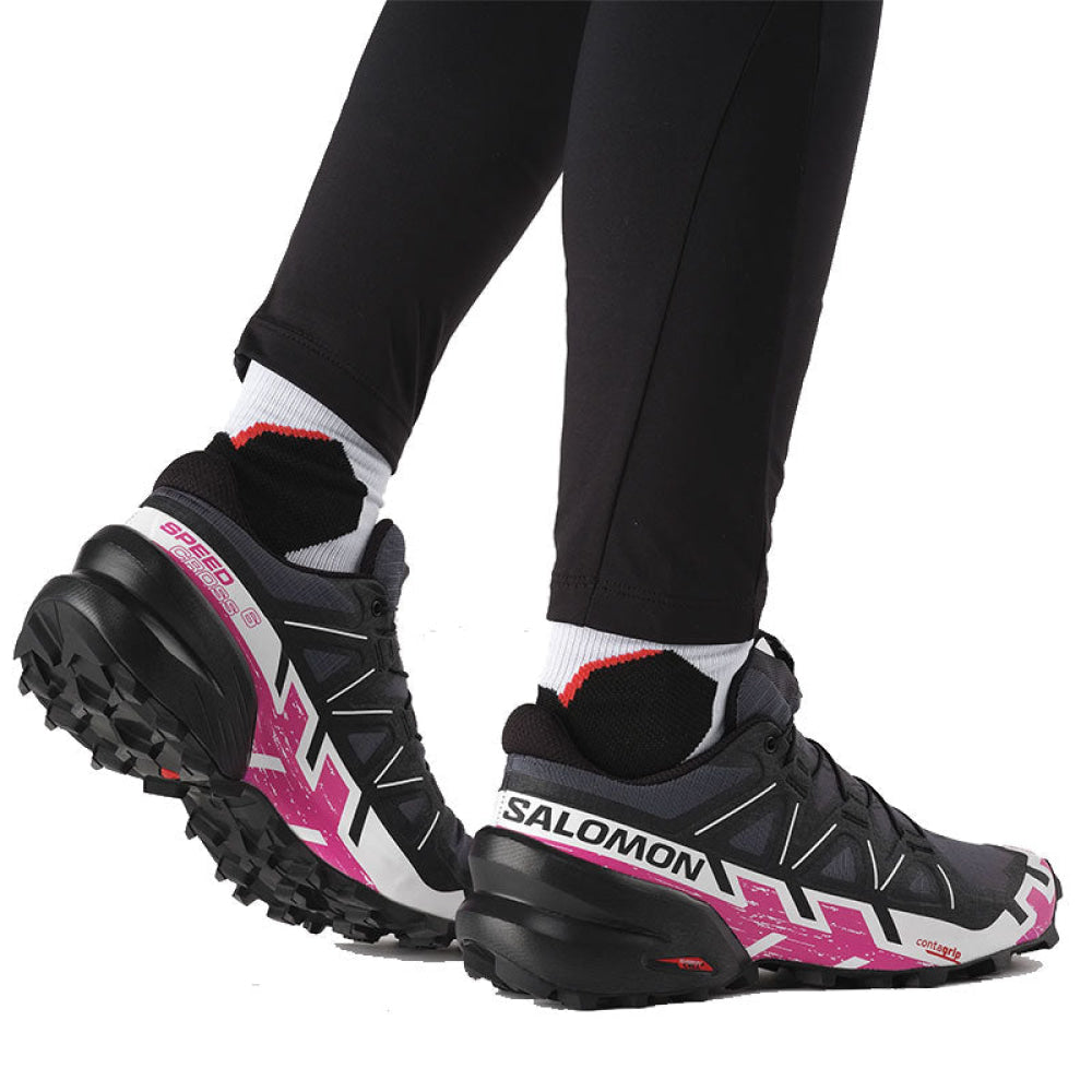 Salomon - Donna Speedcross 6 W Ebony / White Very Berry