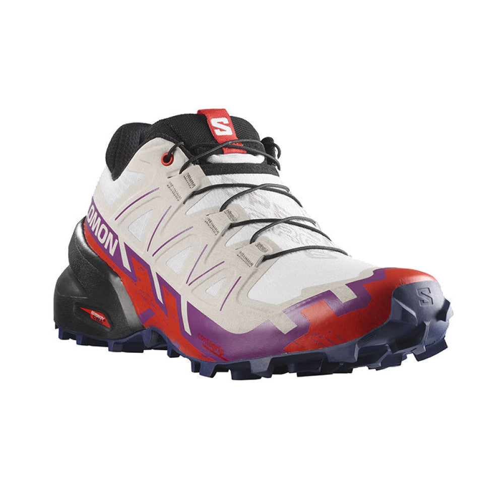 Salomon - Donna Speedcross 6 W White / Sparkling Grape Fiery Red