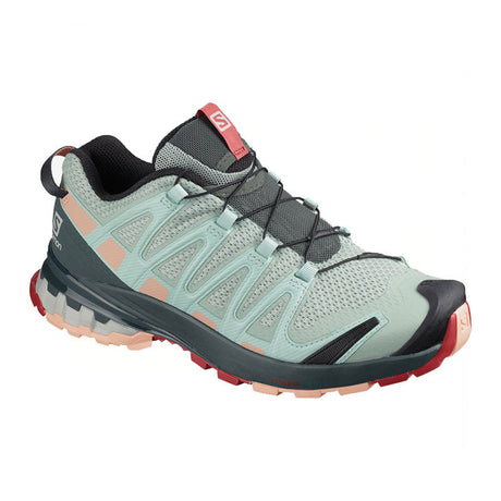 Salomon - Donna Xa Pro 3D V8 W Grigio Acqua / Urban Chic Pesca Tropicale 38