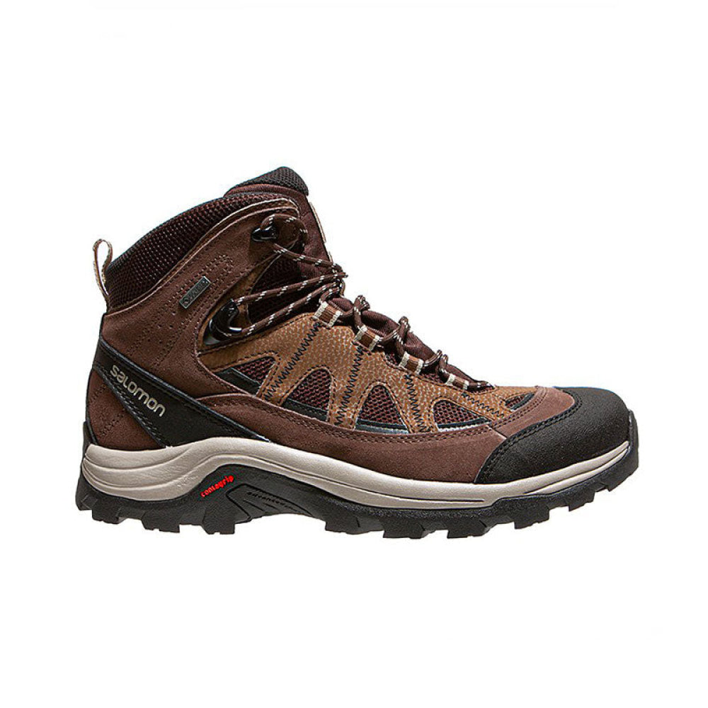 SALOMON MEN AUTHENTIC LTR GTX Black Coffee Chocolate Brown Vintage Khaki