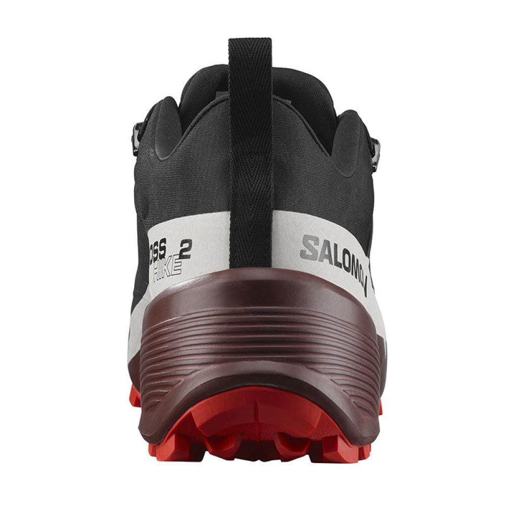 Salomon - Uomo Cross Hike 2 Gtx Black / Bitter Chocolate Fiery Red