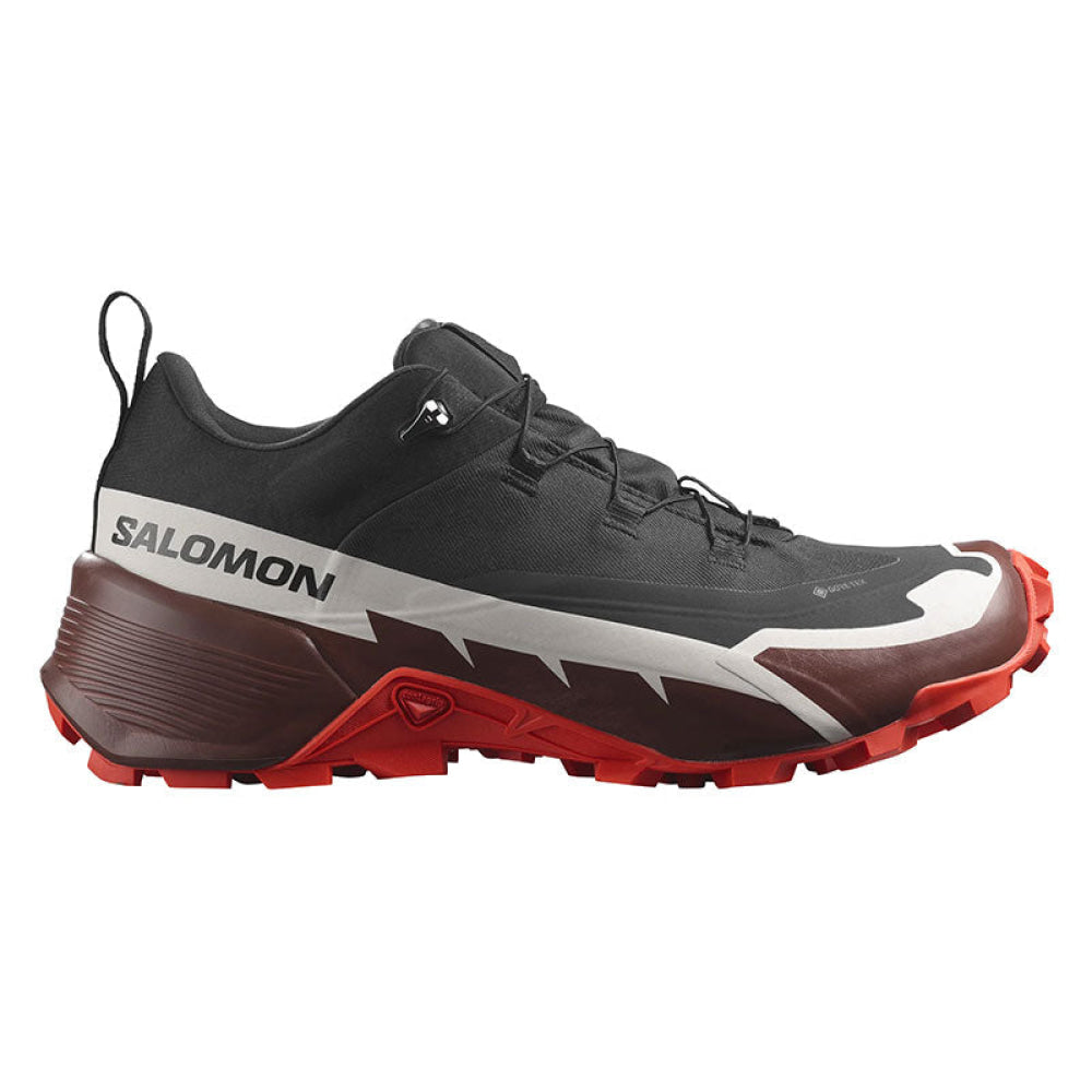 Salomon - Uomo Cross Hike 2 Gtx Black / Bitter Chocolate Fiery Red 41 1/3