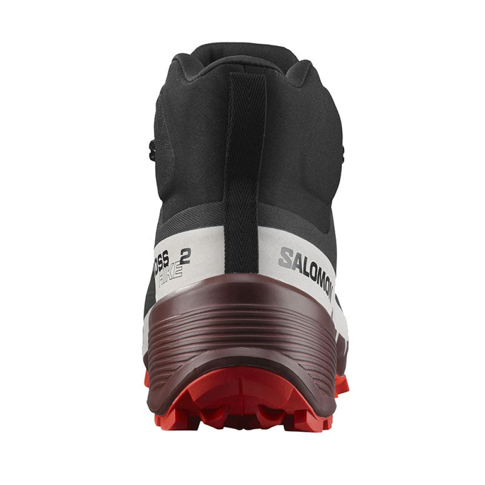 Salomon - Uomo Cross Hike 2 Mid Gtx Black / Bitter Chocolate Fiery Red