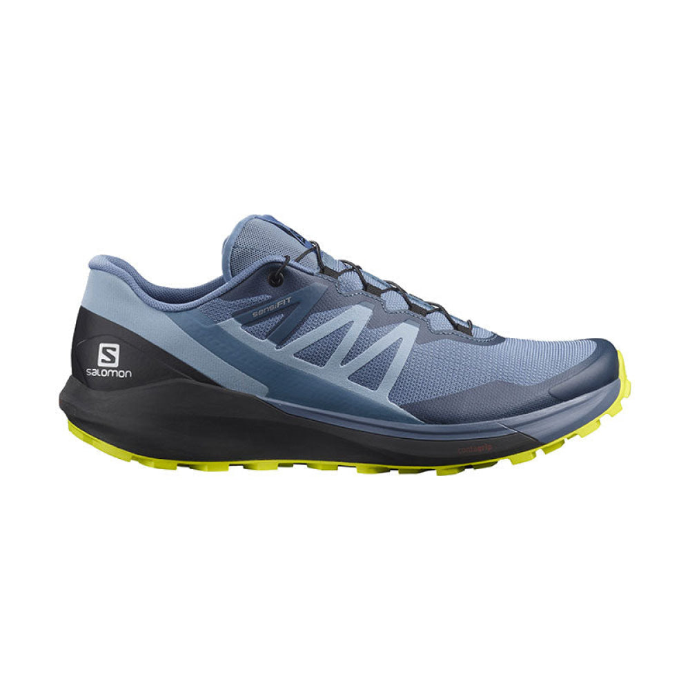 Salomon - Uomo Sense Ride 4 Copen Blue/Black/Evening Primrose 41 1/3