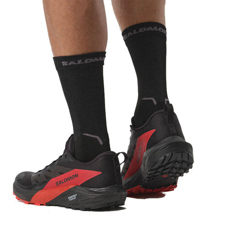 Salomon - Uomo Sense Ride 5 Black / Fiery Red