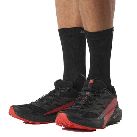 Salomon - Uomo Sense Ride 5 Black / Fiery Red